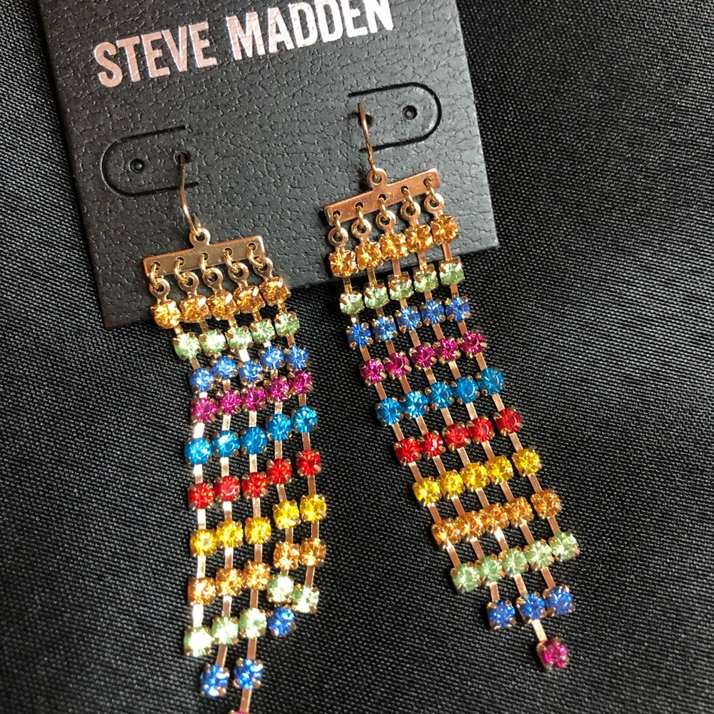 Steve Madden colorful earrings